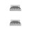 2Pcs Rustproof Stainless Steel Drip Tray Silver Wall Mounted 9