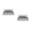 2Pcs Rustproof Stainless Steel Drip Tray Silver Wall Mounted 3