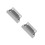 2Pcs Rustproof Stainless Steel Drip Tray Silver Wall Mounted 5