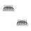 2Pcs Rustproof Stainless Steel Drip Tray Silver Wall Mounted 7
