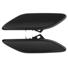 1Pair Black Plastic Headlight Washer Nozzle Cover for Car Front Bumper