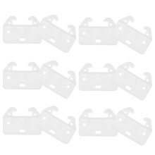 48Pcs White Drawer Replacement Slides Easy Install Drawer Track Guides
