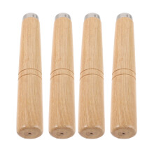 20Pcs Stable Brown Wooden Handles Iron Pot Handle Set for Kitchen Use