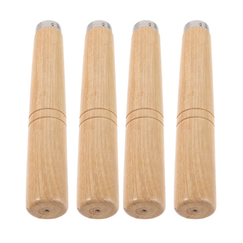 20Pcs Stable Brown Wooden Handles Iron Pot Handle Set for Kitchen Use