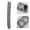 8Pcs Garden Tree Trunk Protector Spiral Wraps Grey Plastic Guards 11