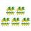 30Pcs Pineapple Charms Durable Hanging Beads for Jewelry 9