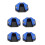 5Pcs Motorcycle Side Stand Pads Aluminum Multi Color Kickstand Support 4