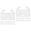 48Pcs White Drawer Replacement Slides Easy Install Drawer Track Guides 6