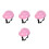 4Pcs Small Dog Motorcycle Pink Adjustable Protective Headgear 8