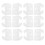48Pcs White Drawer Replacement Slides Easy Install Drawer Track Guides 3
