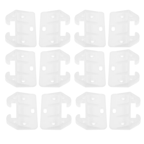 48Pcs White Drawer Replacement Slides Easy Install Drawer Track Guides 2