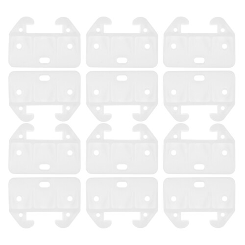 48Pcs White Drawer Replacement Slides Easy Install Drawer Track Guides 1