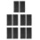 10Pcs Durable Black Sponge Filter for Car Blower Motor Dust Prevention 5