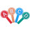 20Pcs Lightweight Foam Answer Paddles A- Auctions Classroom Use 1