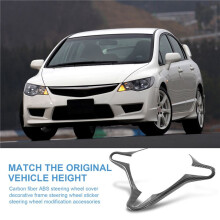 Car ABS Carbon Fiber Style Inner Steering Wheel Cover Trim Frame Fit for 8Th FD2 2006-2011