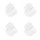 4Pcs Clear Plastic Cereal Containers With Lids For Dry Wet Ingredients 4