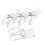 4Sets Transparent Roller Blind Fixing Clips ABS Curtain Chain Retainer 1
