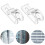 4Sets Transparent Roller Blind Fixing Clips ABS Curtain Chain Retainer 9
