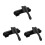 3Sets Billiards Pool Brush Kit Black Nylon for Table and Rail Cleaning 6