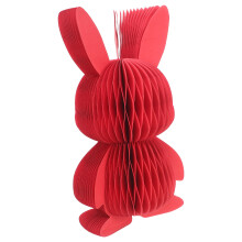 Hanging Red Honeycomb Decorations for Easter Parties