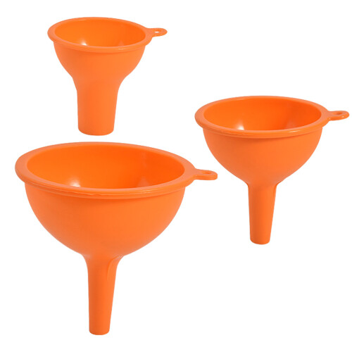 9 Pcs General Purpose Silicone Funnels For Transferring Liquids