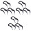 9 Pcs Bike Luggage Strap Elastic Motorcycle Folding Rope 3