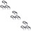 9 Pcs Bike Luggage Strap Elastic Motorcycle Folding Rope 8