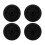 4Pcs Stable Black Trash Can Wheels Replacement Rubber Plastic 4