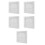 5Sets Durable ABS Bathroom Ceiling Fan Replacement Vent Cover White 6