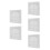 5Sets Durable ABS Bathroom Ceiling Fan Replacement Vent Cover White 4