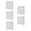 5Sets Durable ABS Bathroom Ceiling Fan Replacement Vent Cover White 7