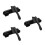 3Sets Billiards Pool Brush Kit Black Nylon for Table and Rail Cleaning 3