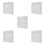 5Sets Durable ABS Bathroom Ceiling Fan Replacement Vent Cover White 9