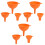 9 Pcs General Purpose Silicone Funnels For Transferring Liquids 4