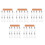 5Sets Transparent Nail Brushes with Solid Wood Handle for Nail Design 8