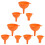 9 Pcs General Purpose Silicone Funnels For Transferring Liquids 3