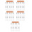 5Sets Transparent Nail Brushes with Solid Wood Handle for Nail Design 5