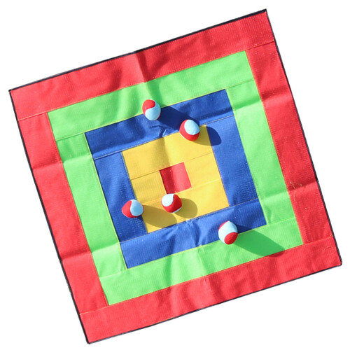 2Sets Assorted Color Throwing Plate Toy Cloth Board with Hook for Kids 1