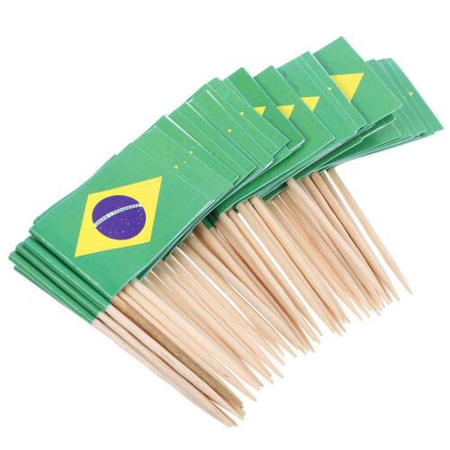 300Pcs Decorative Flag Toothpicks for Cake Dessert Drinks 2