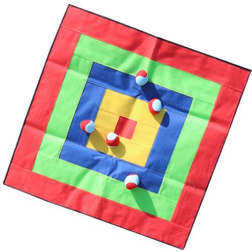 2Sets Assorted Color Throwing Plate Toy Cloth Board with Hook for Kids
