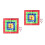 2Sets Assorted Color Throwing Plate Toy Cloth Board with Hook for Kids 10