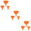 9 Pcs General Purpose Silicone Funnels For Transferring Liquids 10