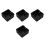 4Pcs Black Durable Iron Outlet Box Compact Design for Home 3