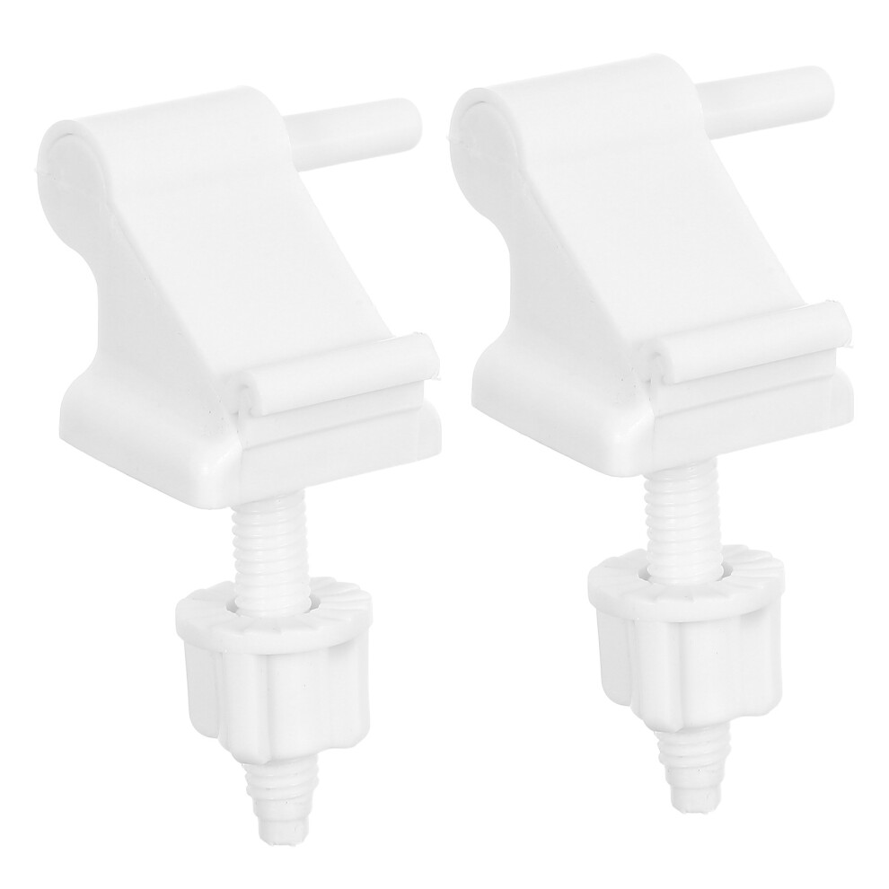 10Pcs Durable White Plastic Toilet Seat Bolts Screws Fixing Kit 3641285542761