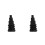 2Pcs Rubber Cable Cord Grommets Black Fireproof Wire Protection Sleeve 8