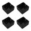 4Pcs Black Durable Iron Outlet Box Compact Design for Home 8