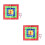 2Sets Assorted Color Throwing Plate Toy Cloth Board with Hook for Kids 4