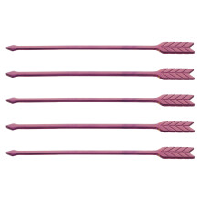20Pcs Reusable Stainless Steel Purple Fruit Forks Drink Mixers