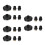 18Pcs Multi-Purpose Steam Cleaner Brush Set for Grout Kitchen Bathroom 4