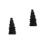 2Pcs Rubber Cable Cord Grommets Black Fireproof Wire Protection Sleeve 3